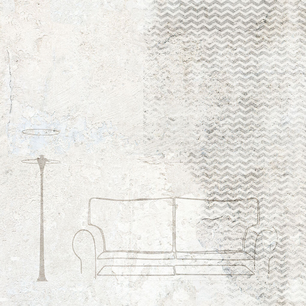 Tapet sofa, white, tecnografica 